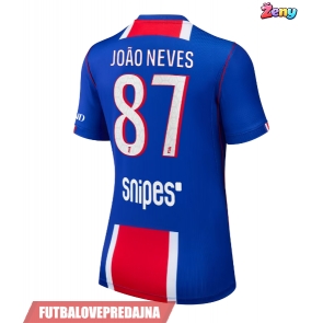 Lacne Ženy Futbalové dres Paris Saint-Germain Joao Neves #87 2026-27 Krátky Rukáv - Domáci